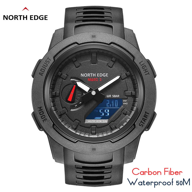 Men's Military Watch Digital  Waterproof 50M Sports