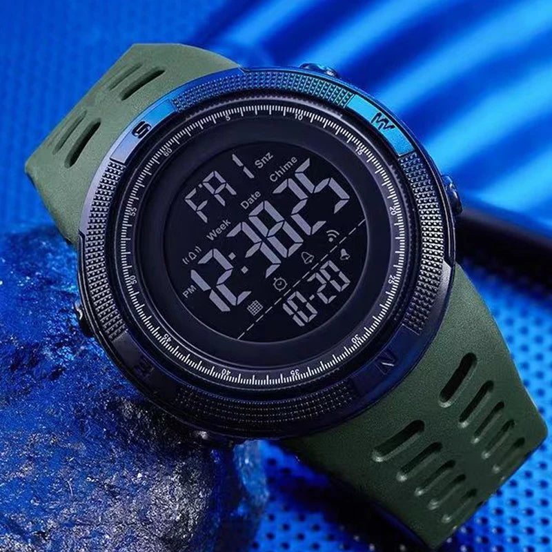 Military Men Sports Wristwatch  Waterproof  Electronic